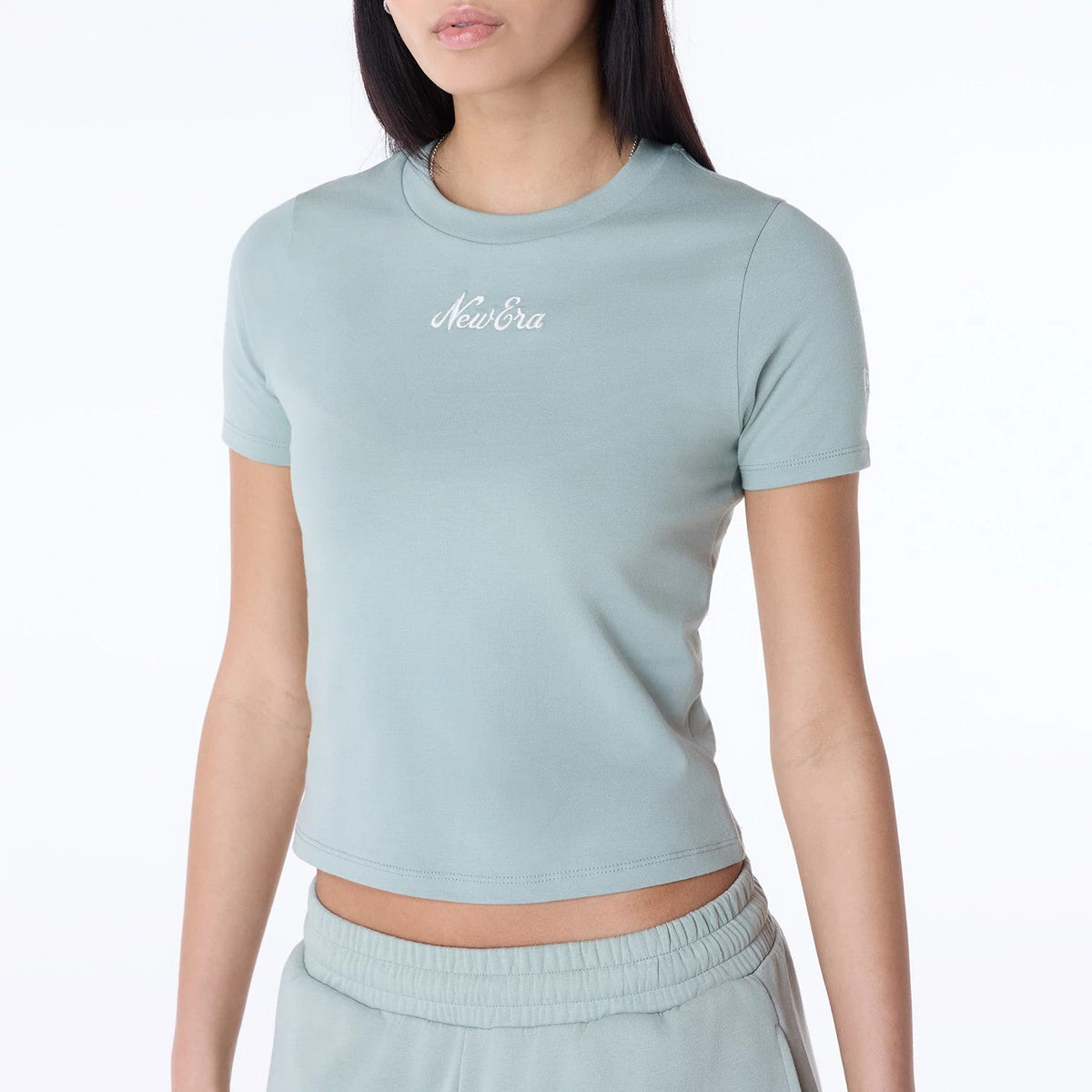 T-shirt Slim Femme New Era Bleu Pastel