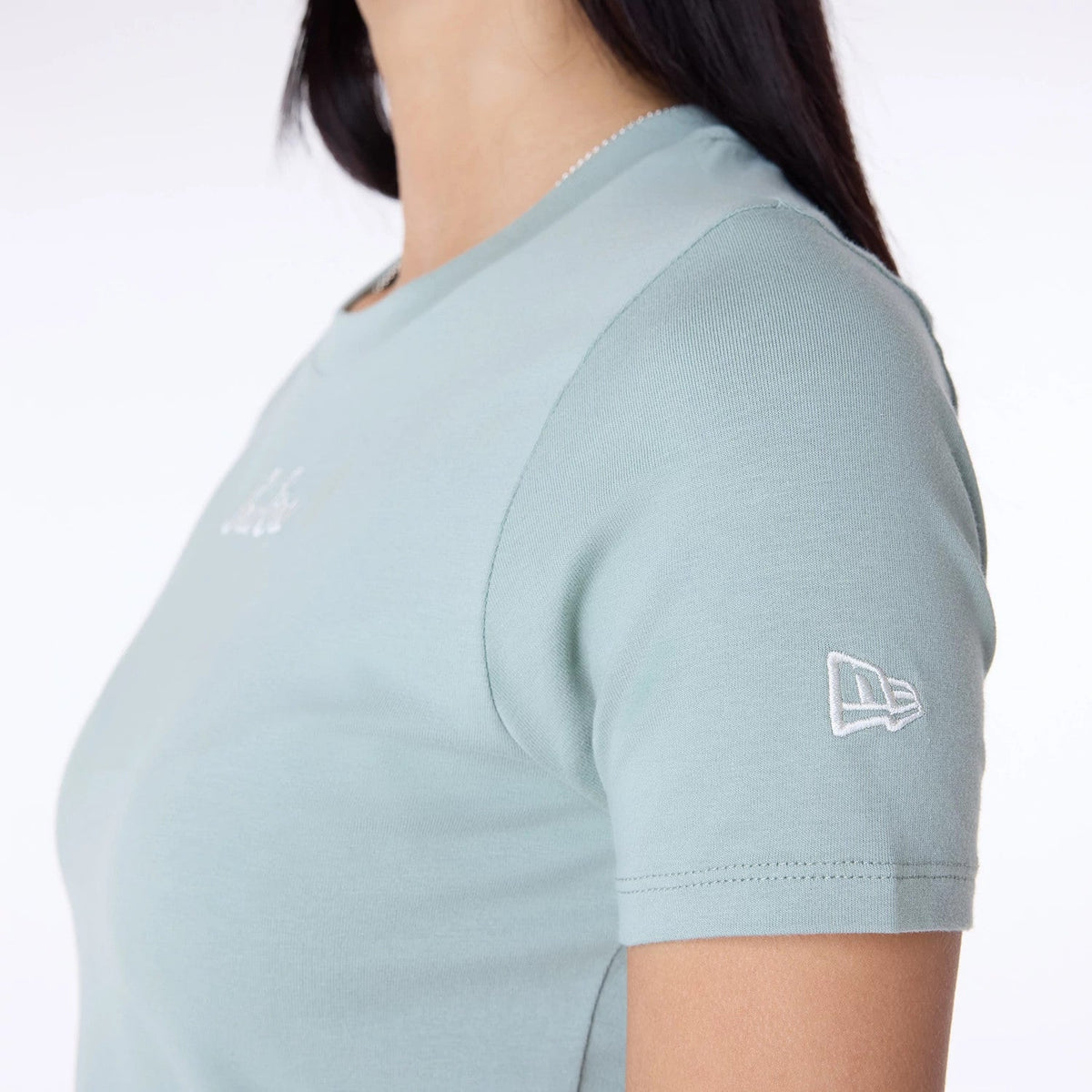 T-shirt Slim Femme New Era Bleu Pastel