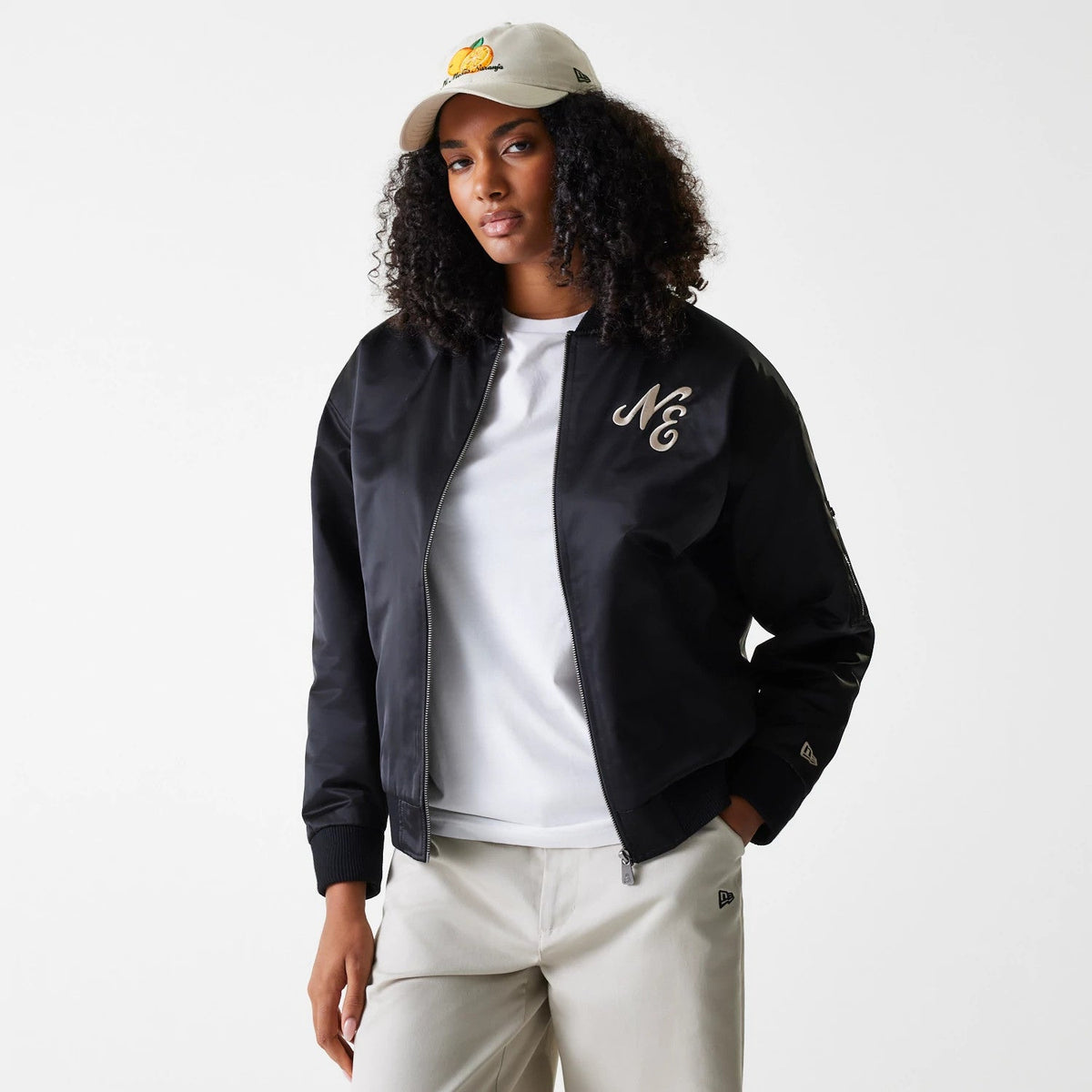Veste Bomber Satin Femme New Era