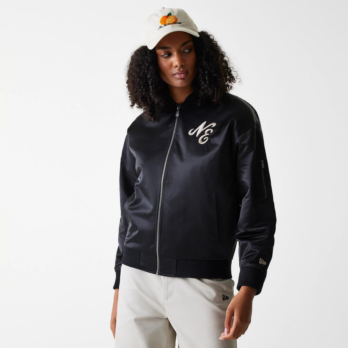 Veste Bomber Satin Femme New Era