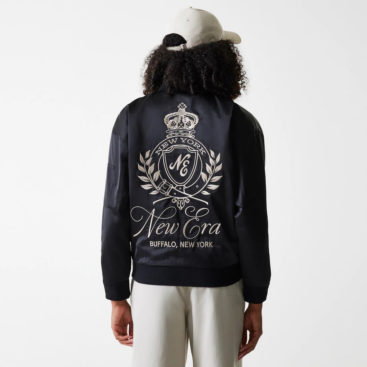 Veste Bomber Satin Femme New Era