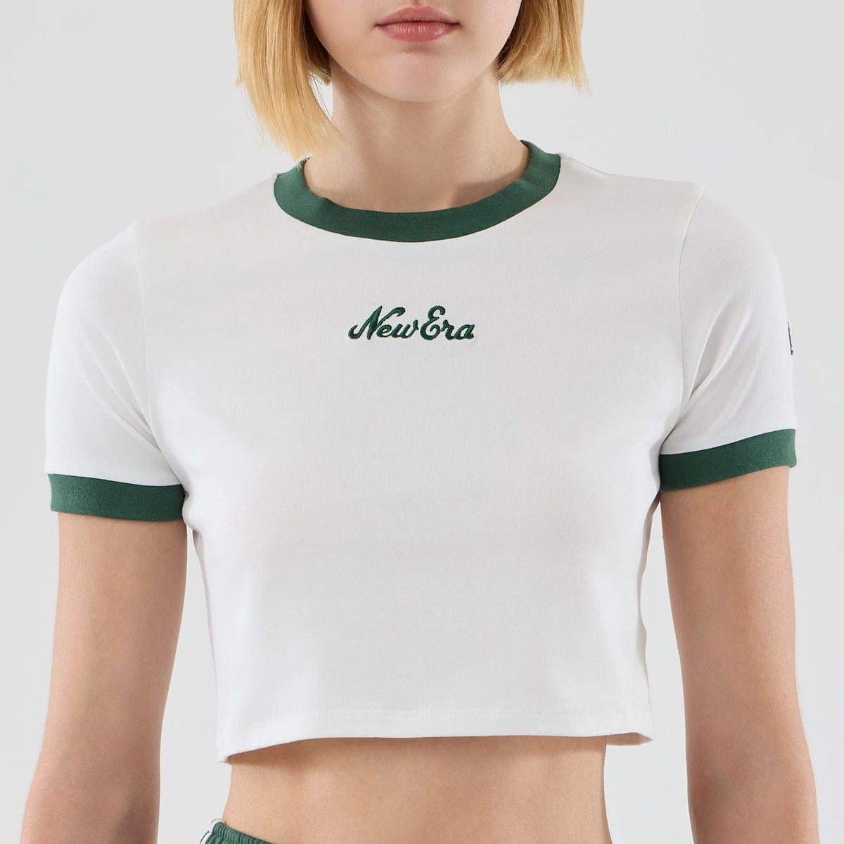 T-shirt Court Femme New Era Blanc