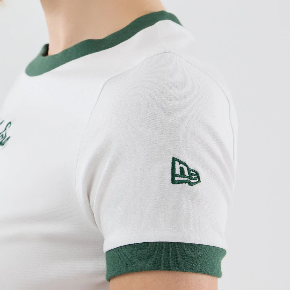 T-shirt Court Femme New Era Blanc