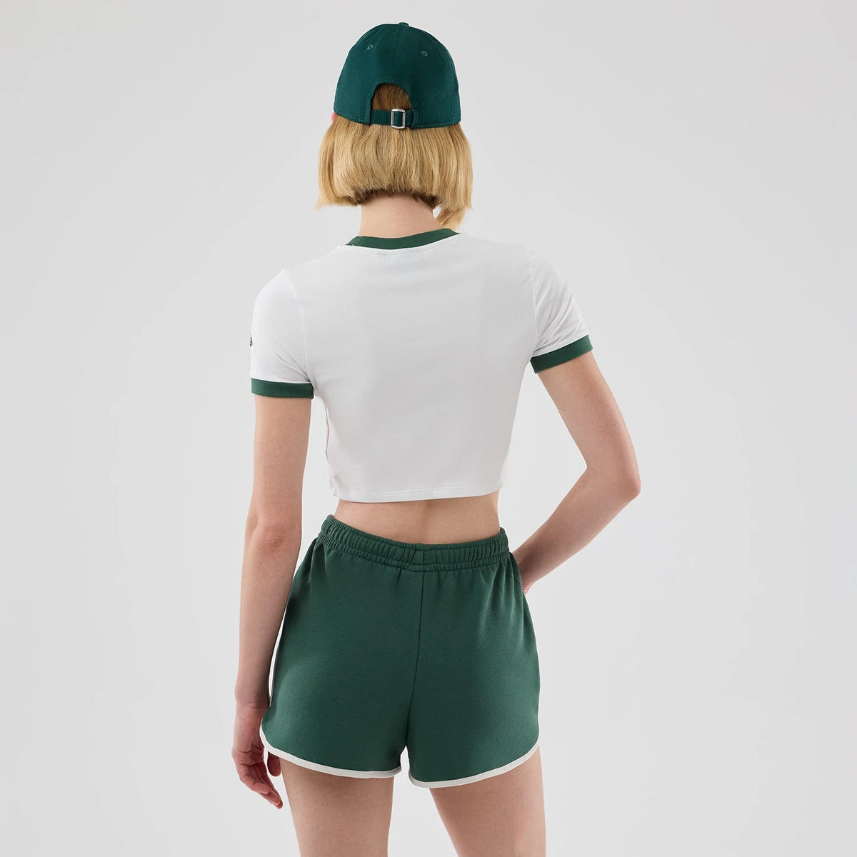 T-shirt Court Femme New Era Blanc