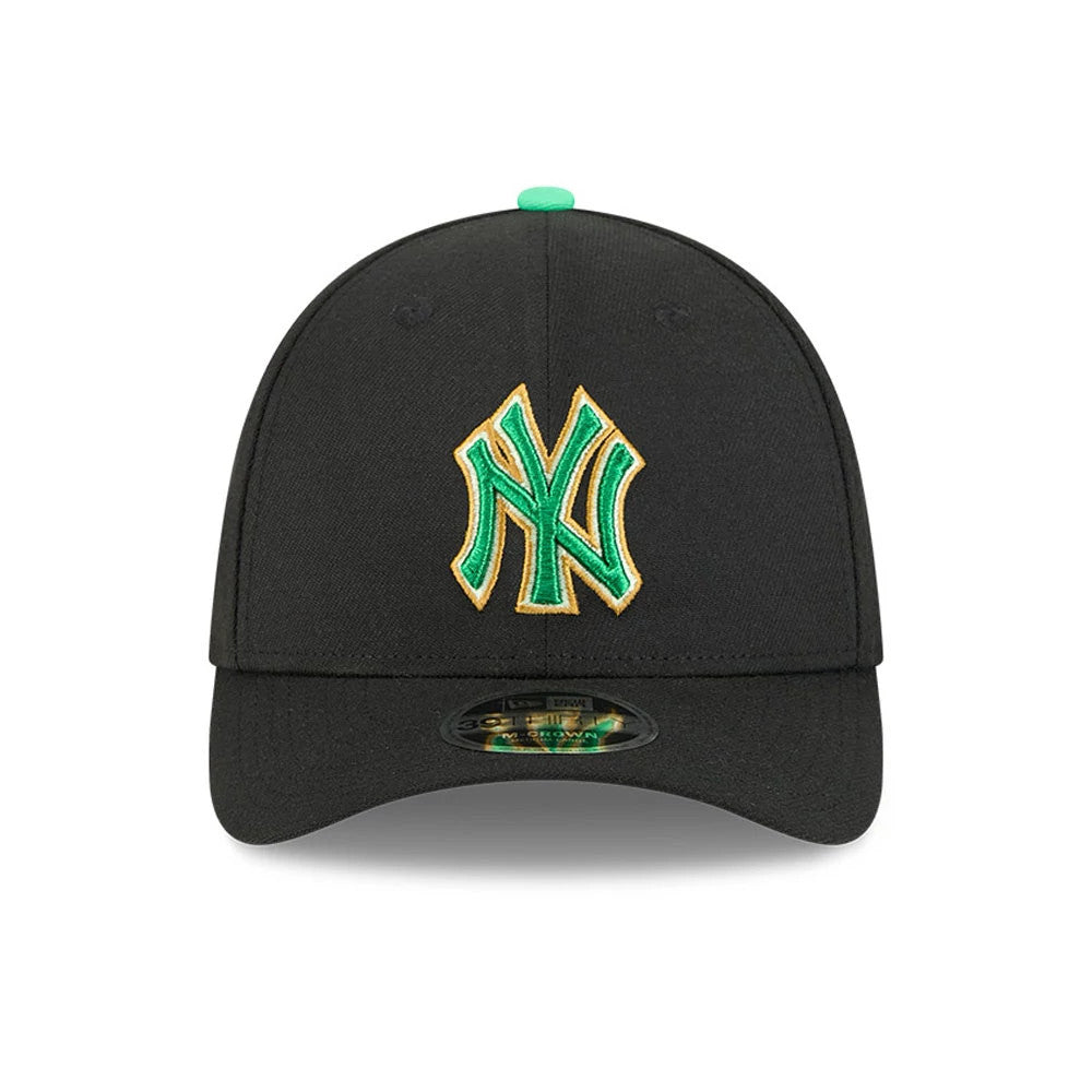 Casquette 39THIRTY M-Crown A-Frame Yankees Saint Patrick’s Day Noir