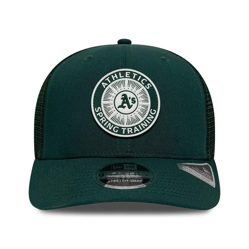 Athletics MLB Circles vert foncé 9SEVENTY casquette stretch Adjustable à bouton-Stretch Snap