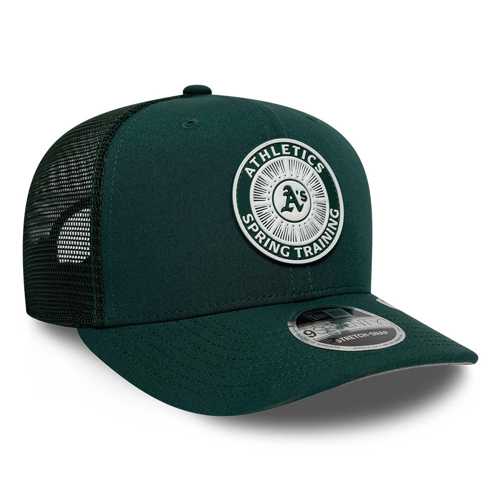 Athletics MLB Circles vert foncé 9SEVENTY casquette stretch Adjustable à bouton-Stretch Snap