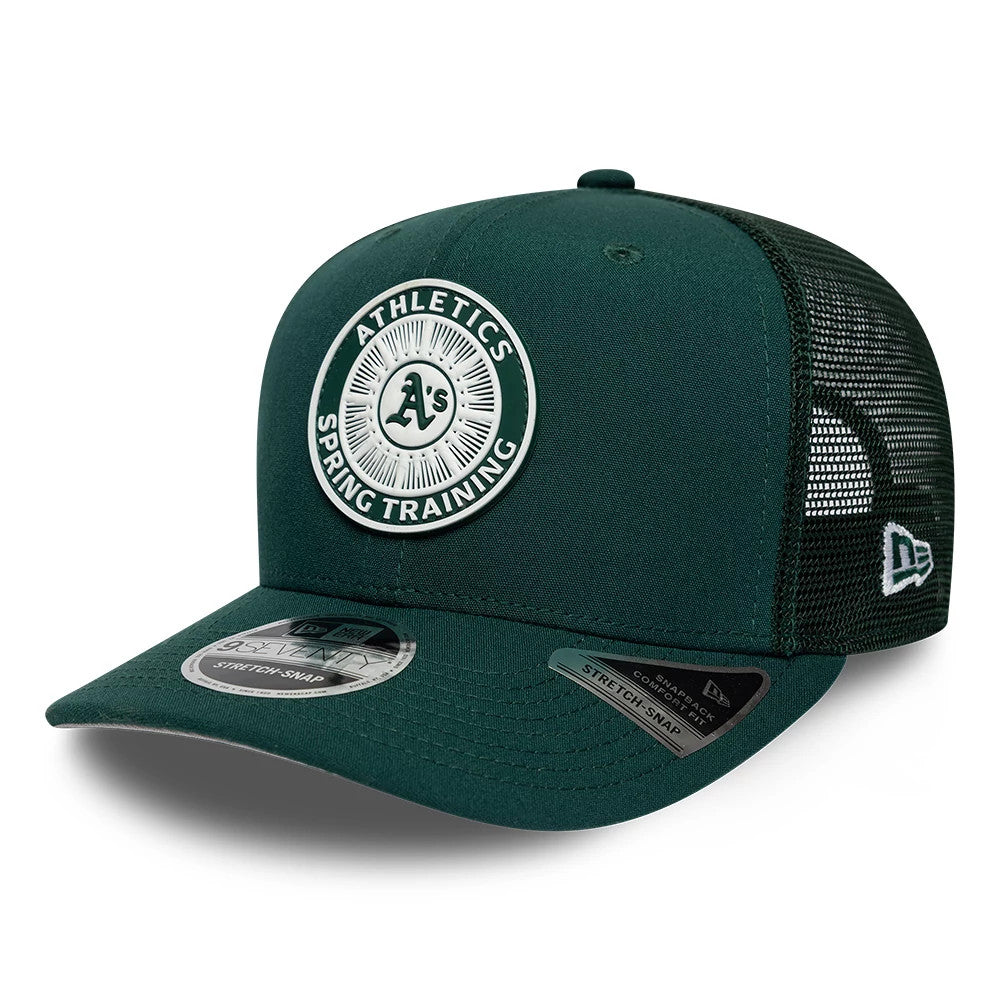 Athletics MLB Circles vert foncé 9SEVENTY casquette stretch Adjustable à bouton-Stretch Snap