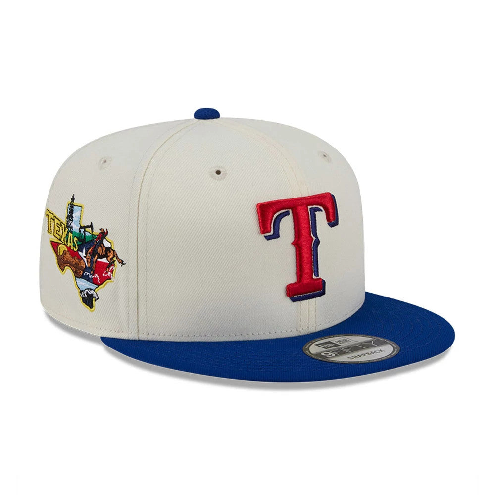 Casquette 9FIFTY Snapback Texas Rangers MLB Localized Blanc