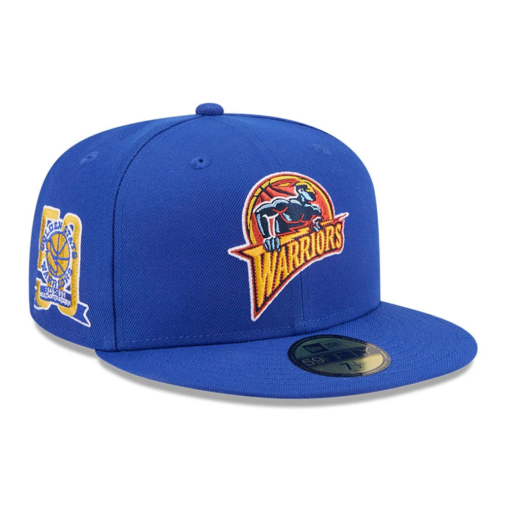 Casquette 59FIFTY Fitted Golden State Warriors Hardwood Classic Bleu