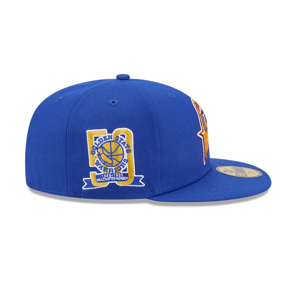 Casquette 59FIFTY Fitted Golden State Warriors Hardwood Classic Bleu