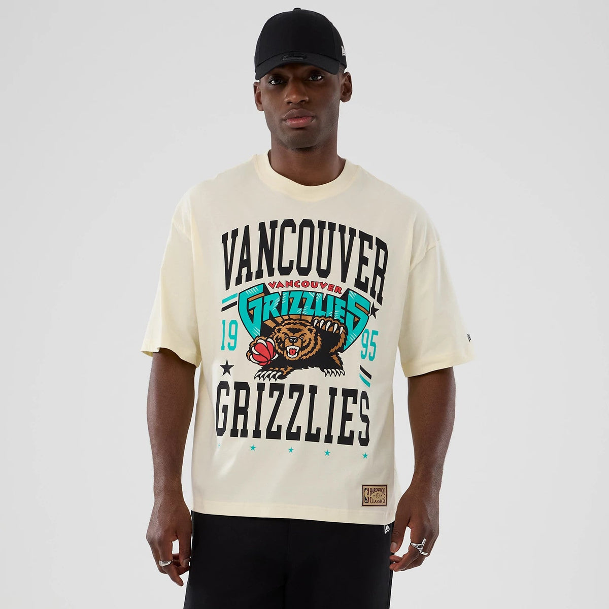 T-shirt Vancouver Grizzlies NBA Hardwood Classic Crème