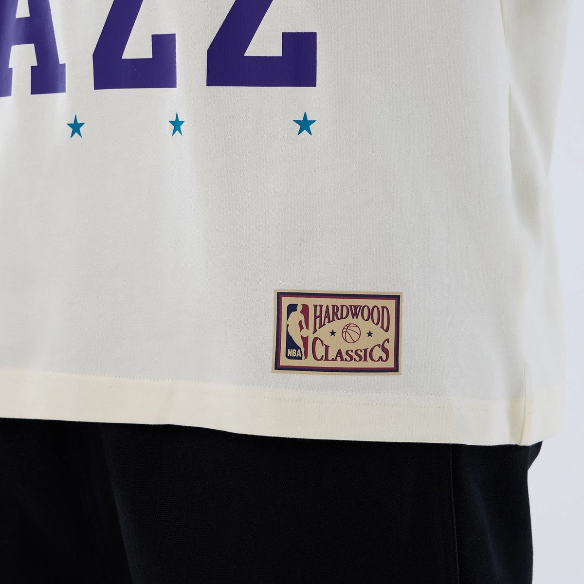 T-shirt Utah Jazz NBA Hardwood Classic Crème