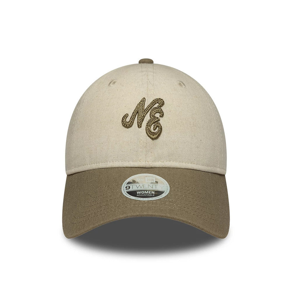 Casquette Femme 9TWENTY en Lin New Era Beige