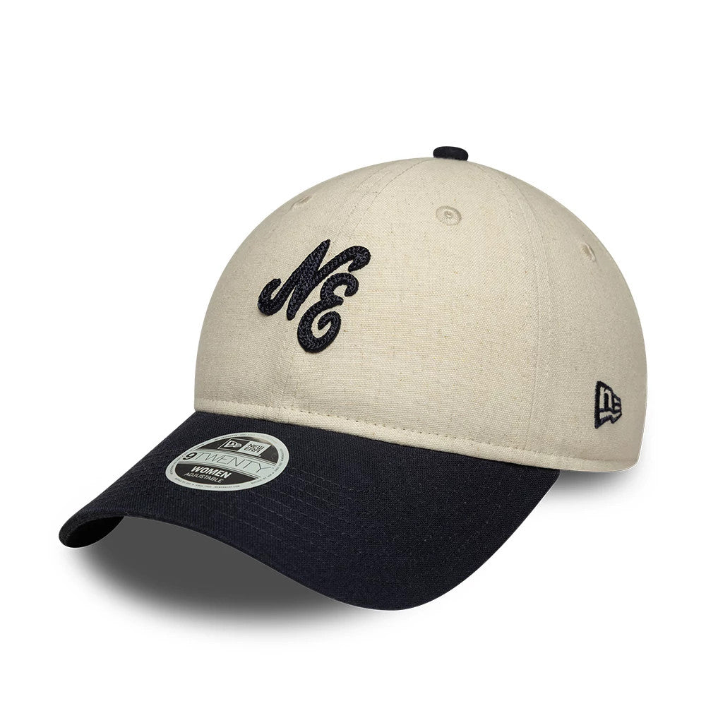 Casquette Femme 9TWENTY en Lin New Era Bleu Marine