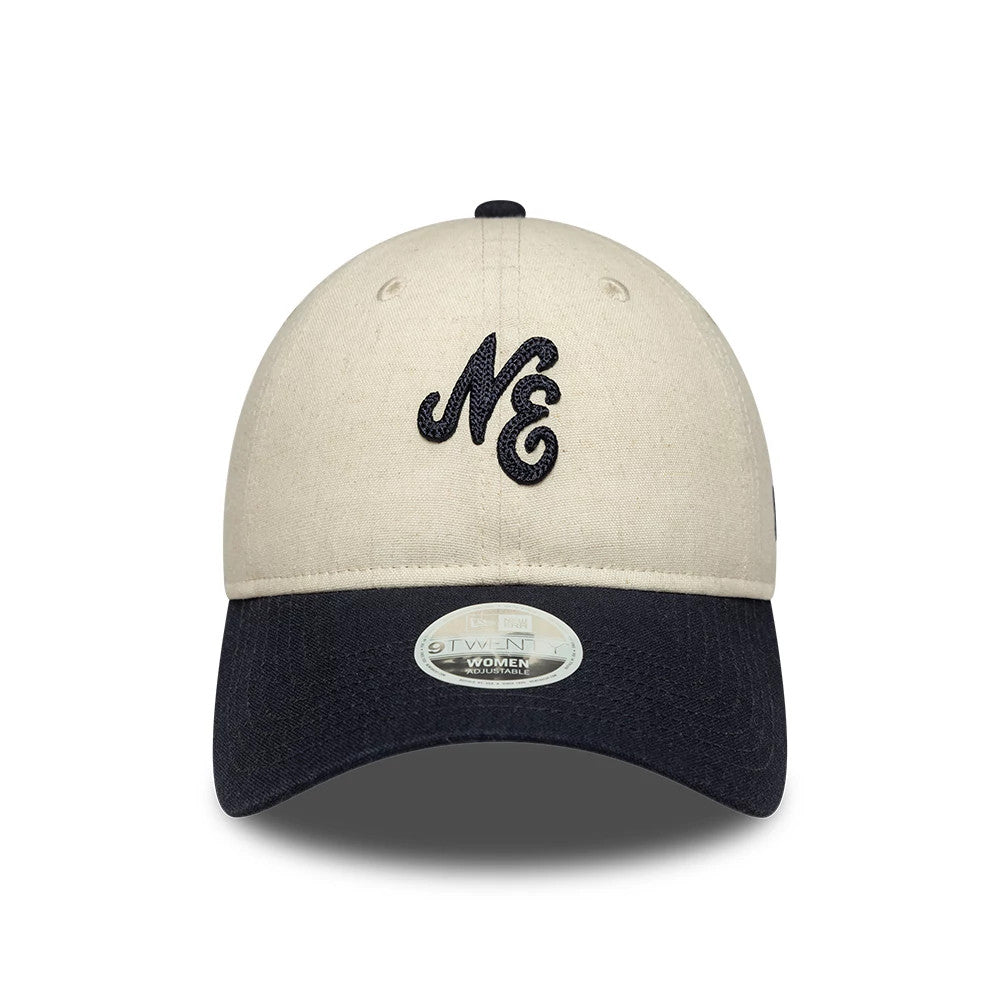 Casquette Femme 9TWENTY en Lin New Era Bleu Marine