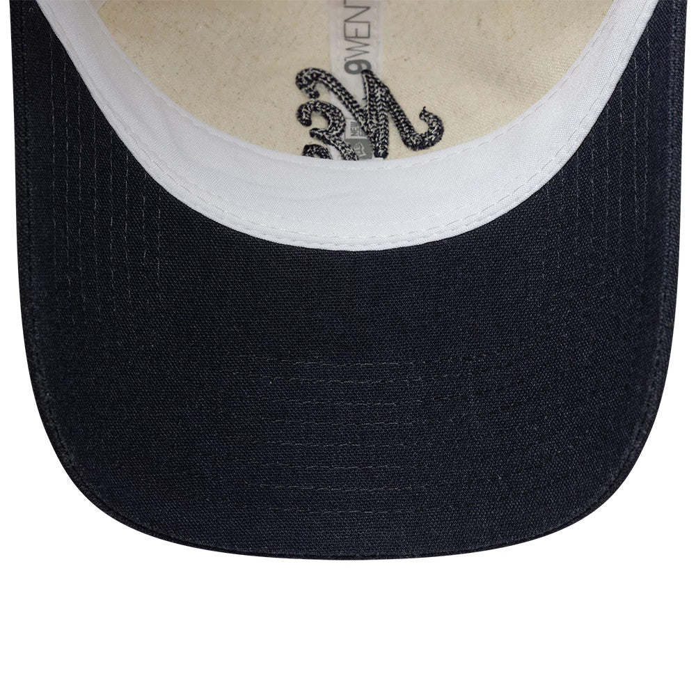Casquette Femme 9TWENTY en Lin New Era Bleu Marine