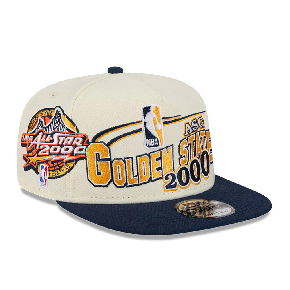 Casquette 9FIFTY A-Frame Golden State Warriors Hardwood Classic Blanc