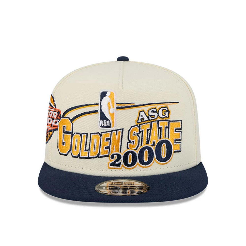 Casquette 9FIFTY A-Frame Golden State Warriors Hardwood Classic Blanc