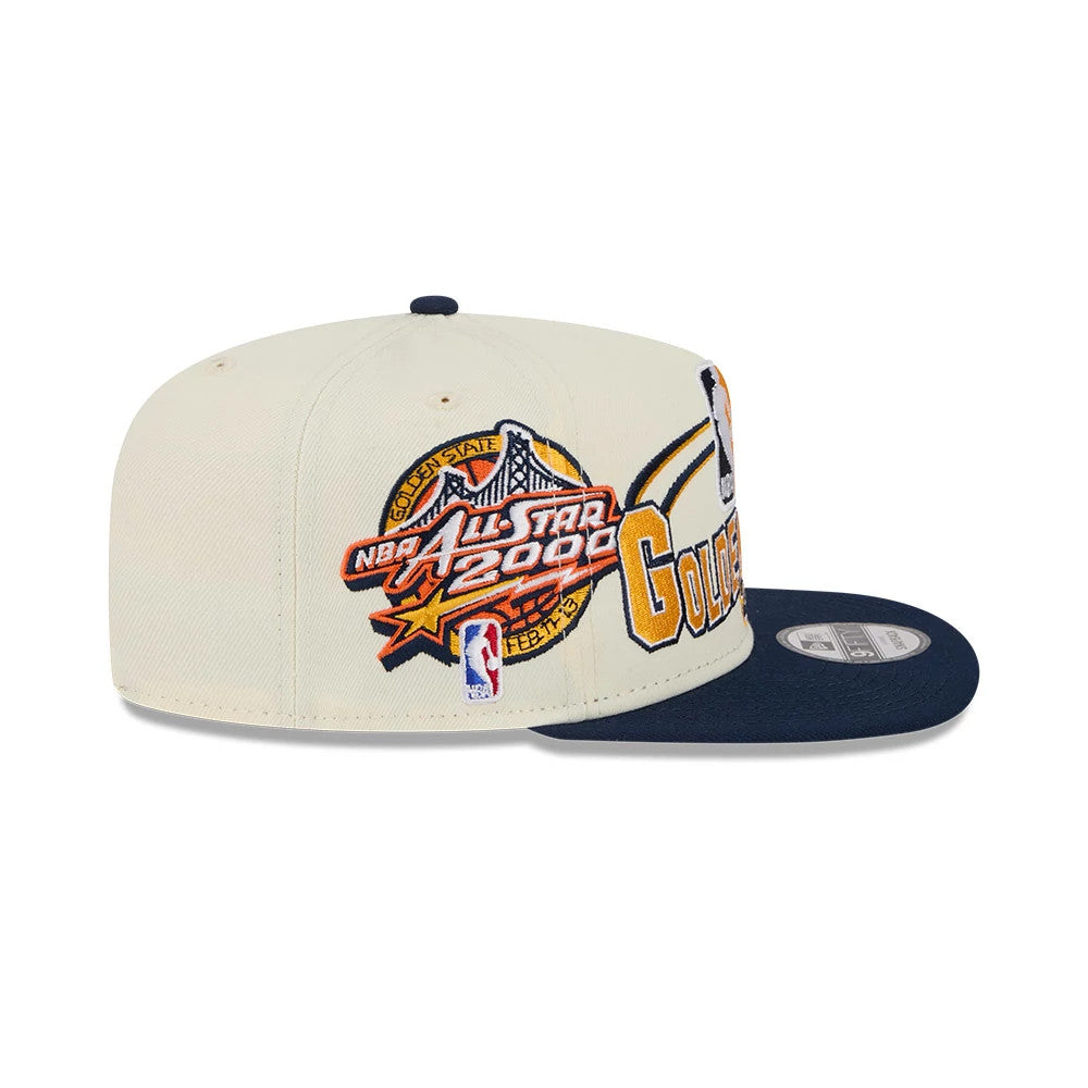 Casquette 9FIFTY A-Frame Golden State Warriors Hardwood Classic Blanc