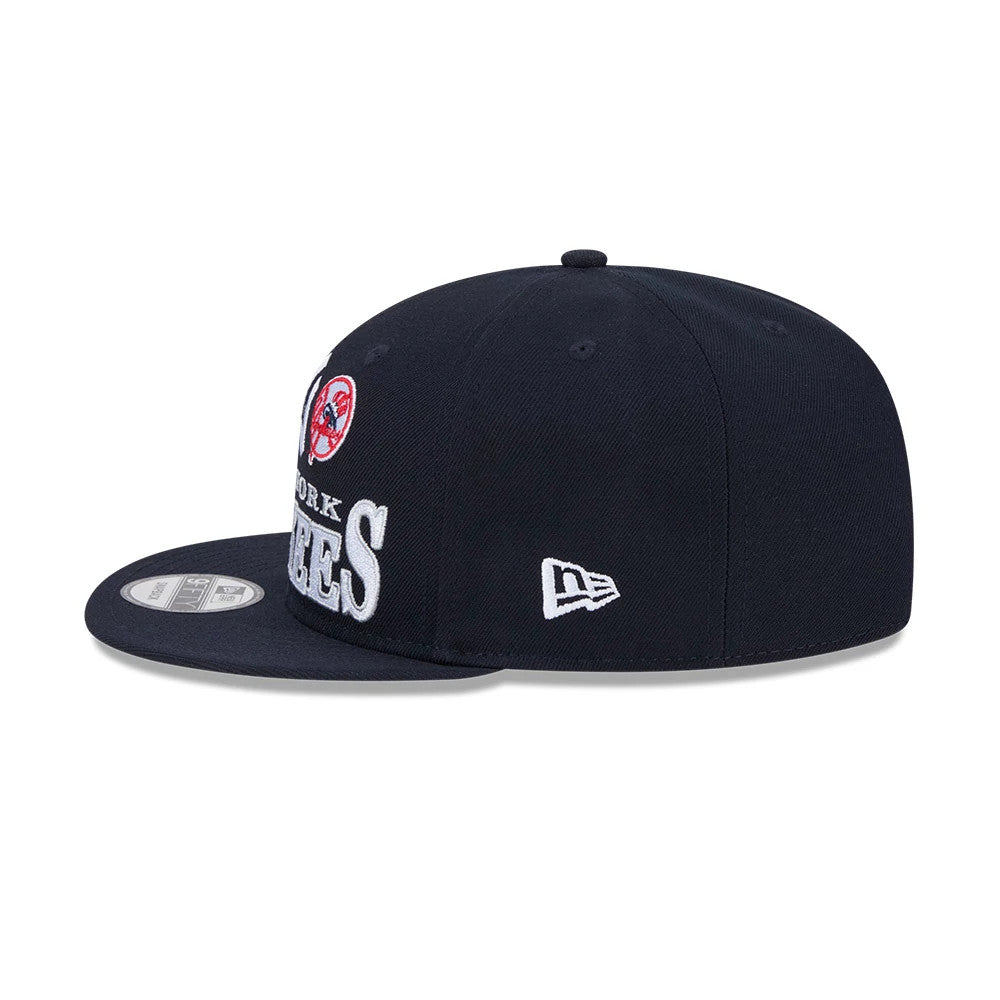 Casquette 9FIFTY Snapback New York Yankees MLB Cooperstown Throwback Bleu