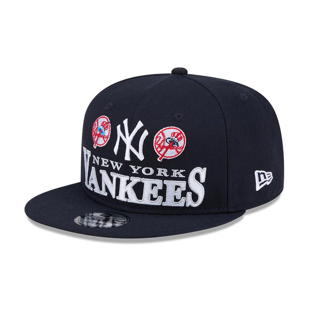 Casquette 9FIFTY Snapback New York Yankees MLB Cooperstown Throwback Bleu