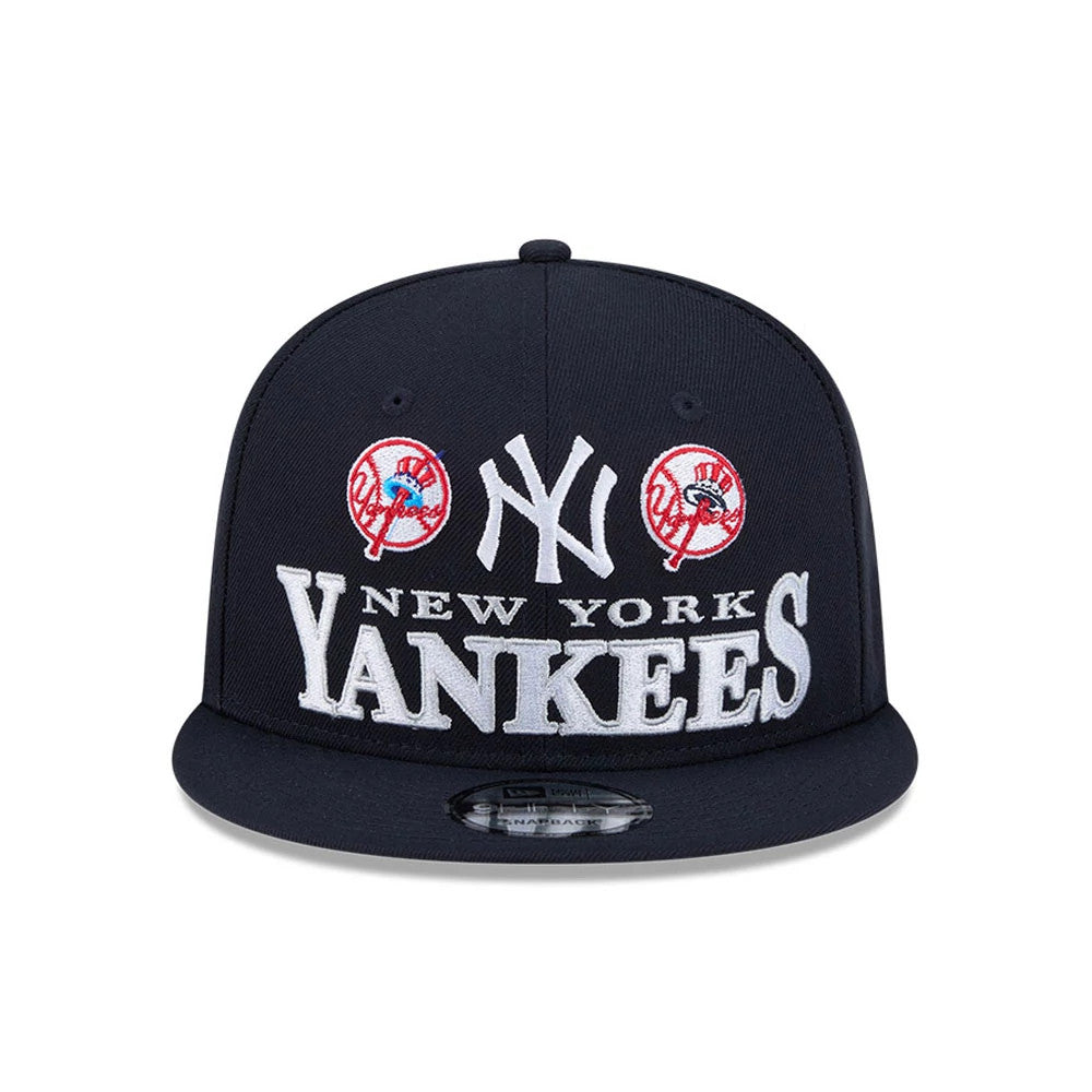 Casquette 9FIFTY Snapback New York Yankees MLB Cooperstown Throwback Bleu