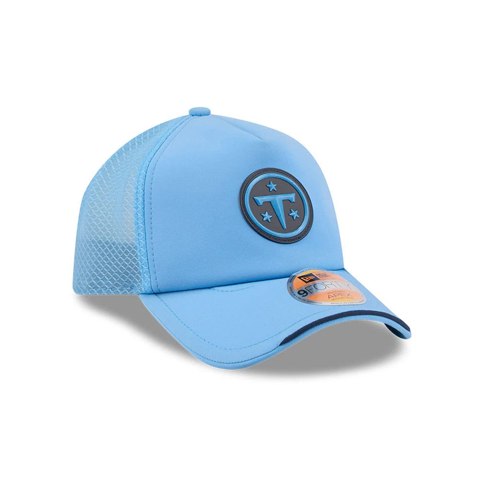Casquette 9FORTY Apex Sideline 2026 Tennessee Titans NFL Bleu Pastel