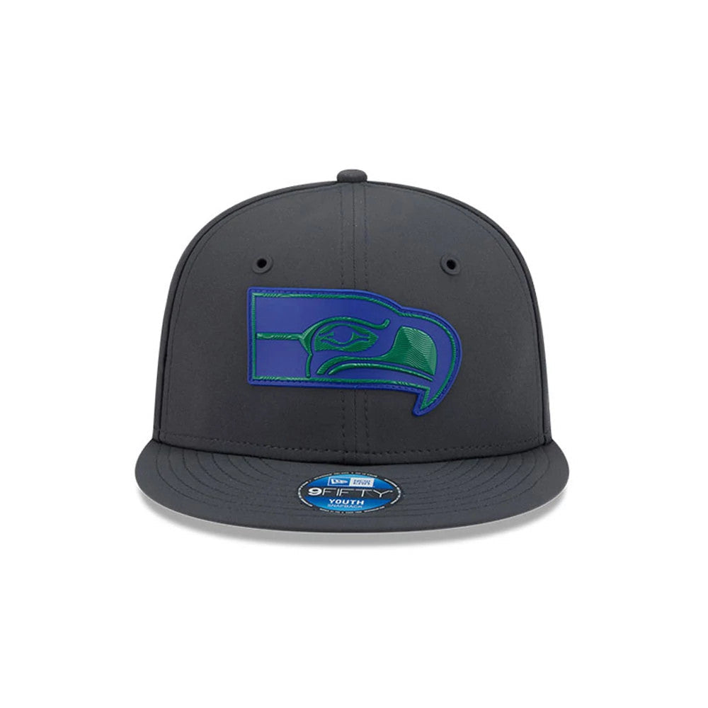 Casquette Enfant 9FIFTY Snapback Seahawks NFL Sideline 2026 Anthracite