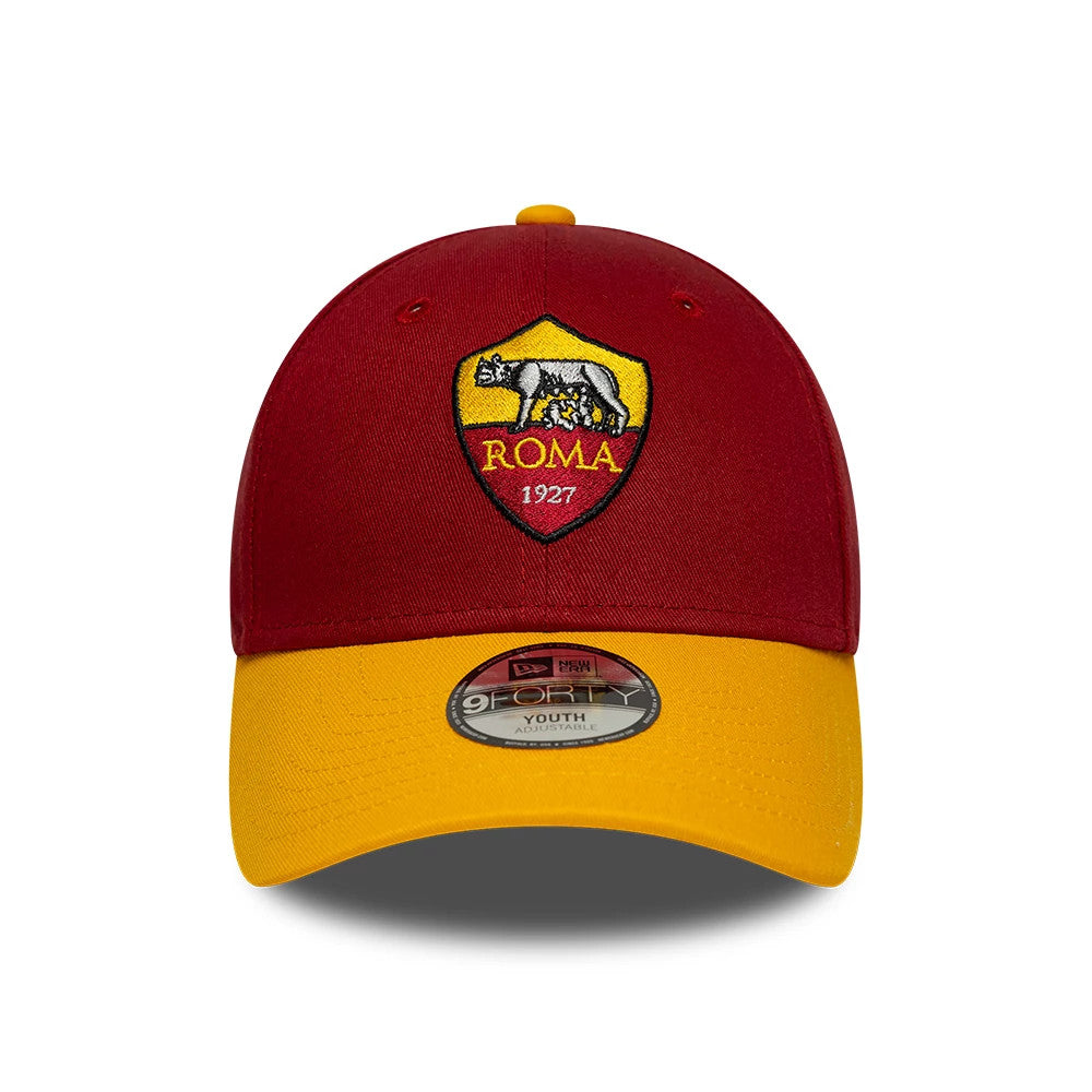 Casquette Enfant 9FORTY AS Roma Team Rouge foncé