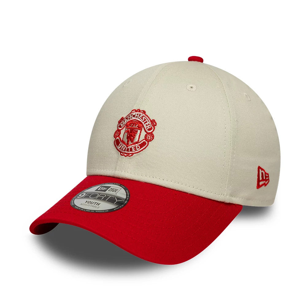Casquette Enfant 9FORTY Manchester United FC Contrast Crème