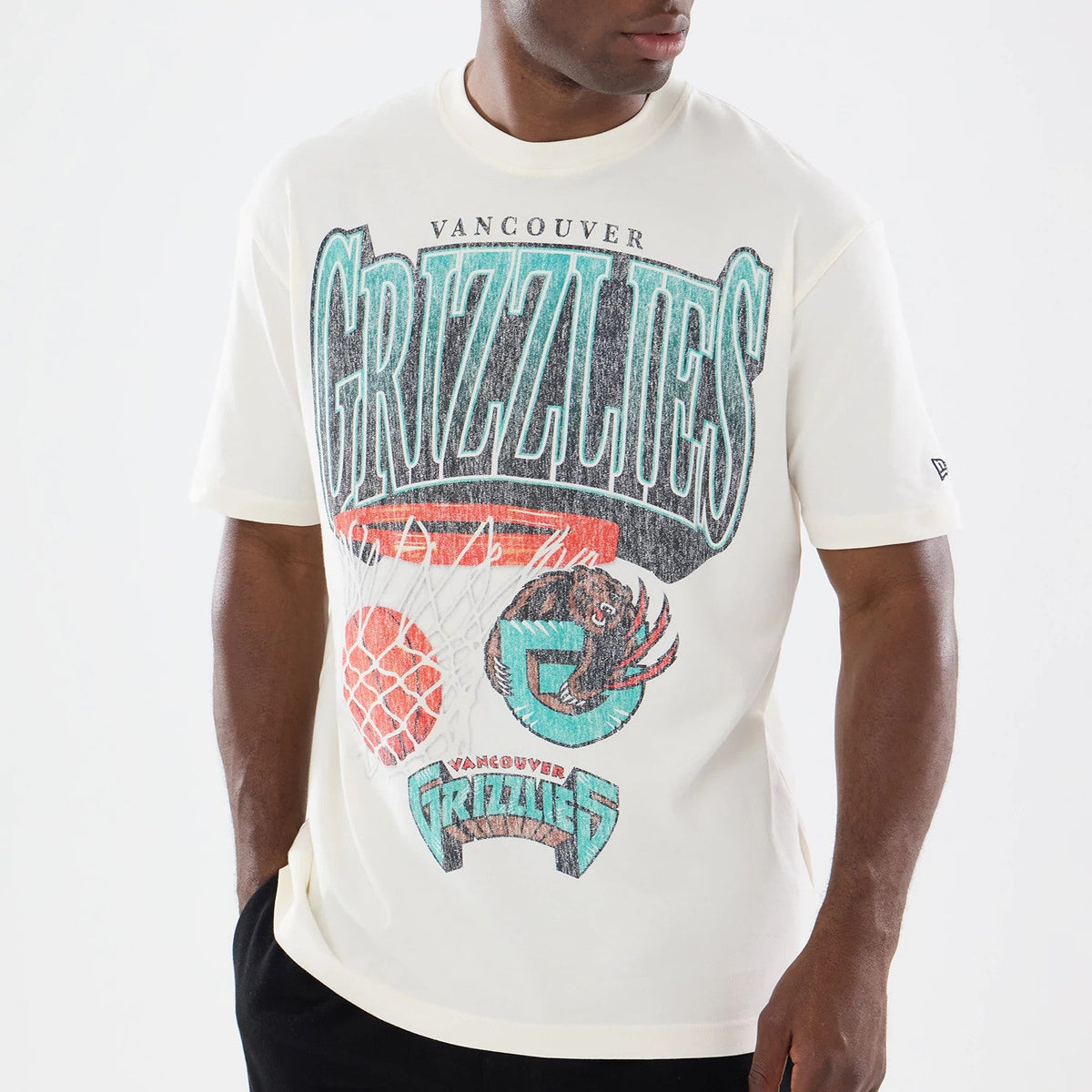 T-shirt Vancouver Grizzlies NBA Sport Classic Beige