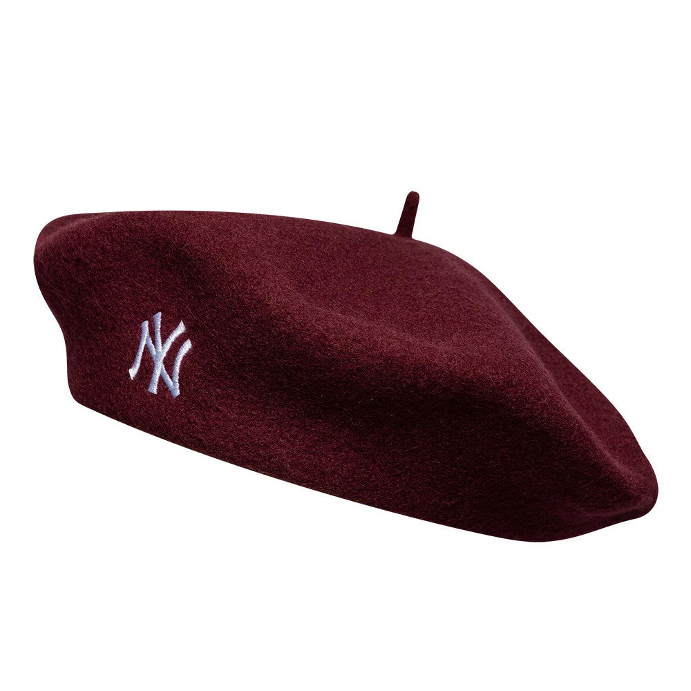Béret New York Yankees MLB Wool Script Rouge foncé  
