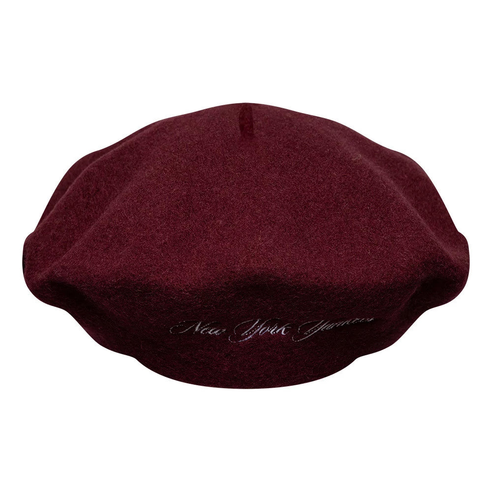 Béret New York Yankees MLB Wool Script Rouge foncé  