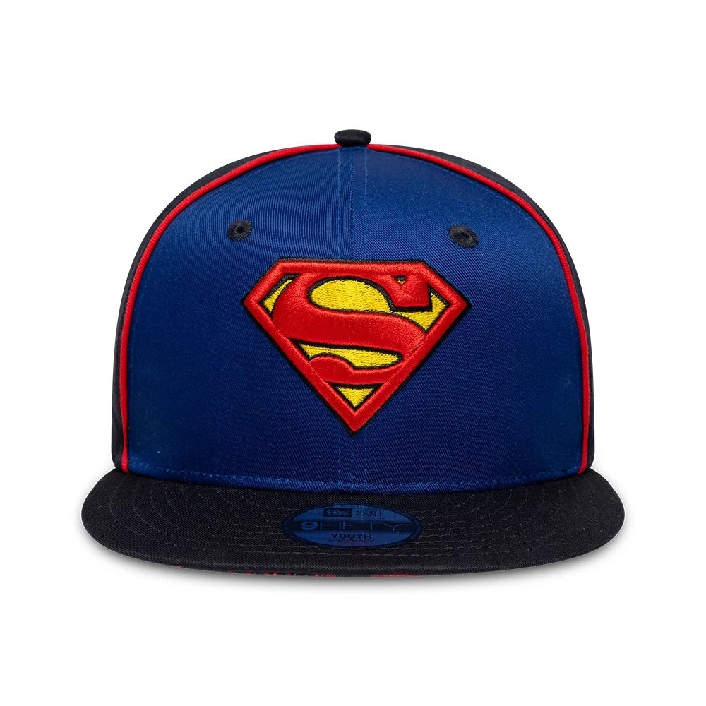 Casquette Enfant 9FIFTY Snapback Superman DC Piping Noir