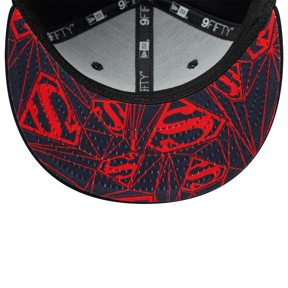 Casquette Enfant 9FIFTY Snapback Superman DC Piping Noir