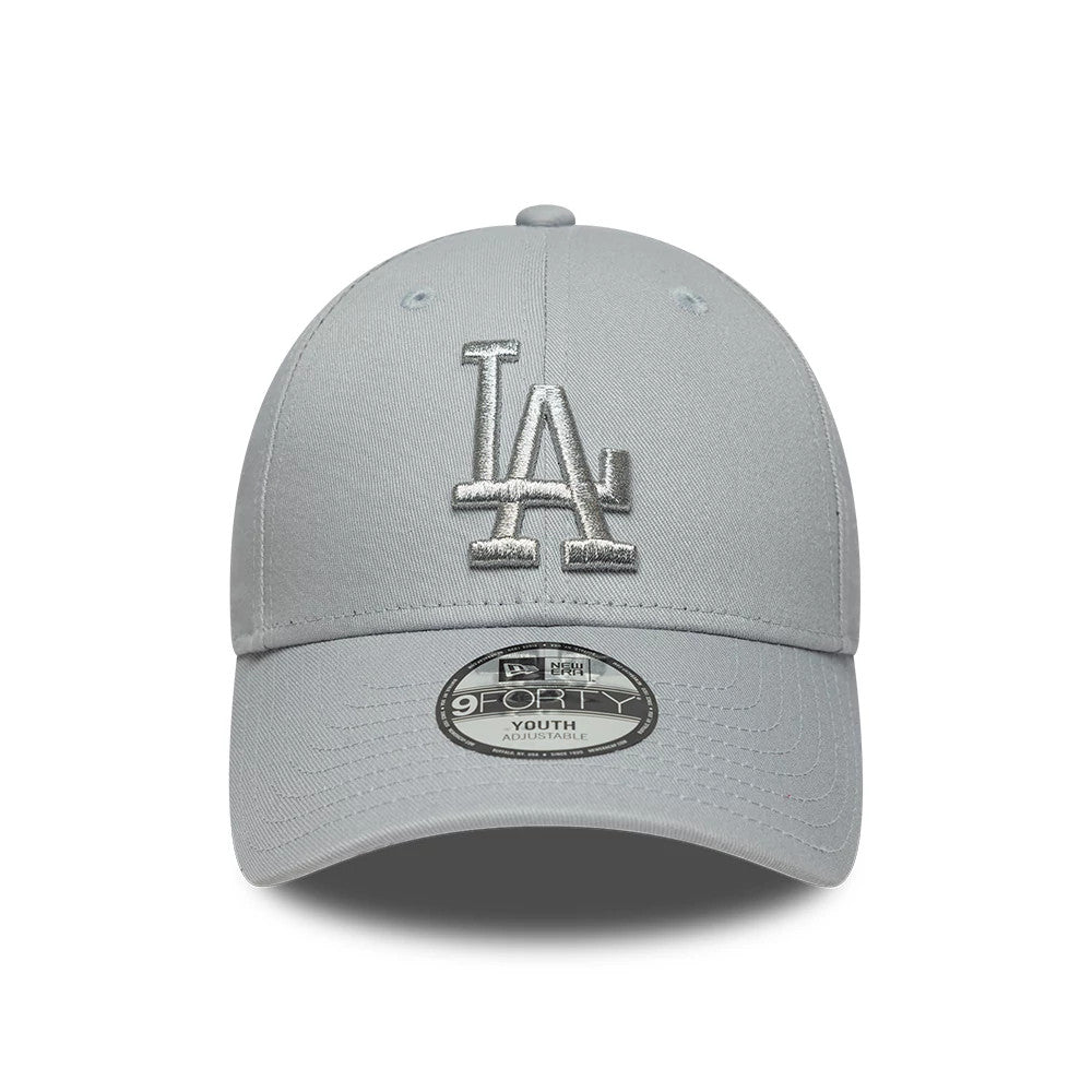 Casquette Enfant 9FORTY LA Dodgers MLB Metallic Gris