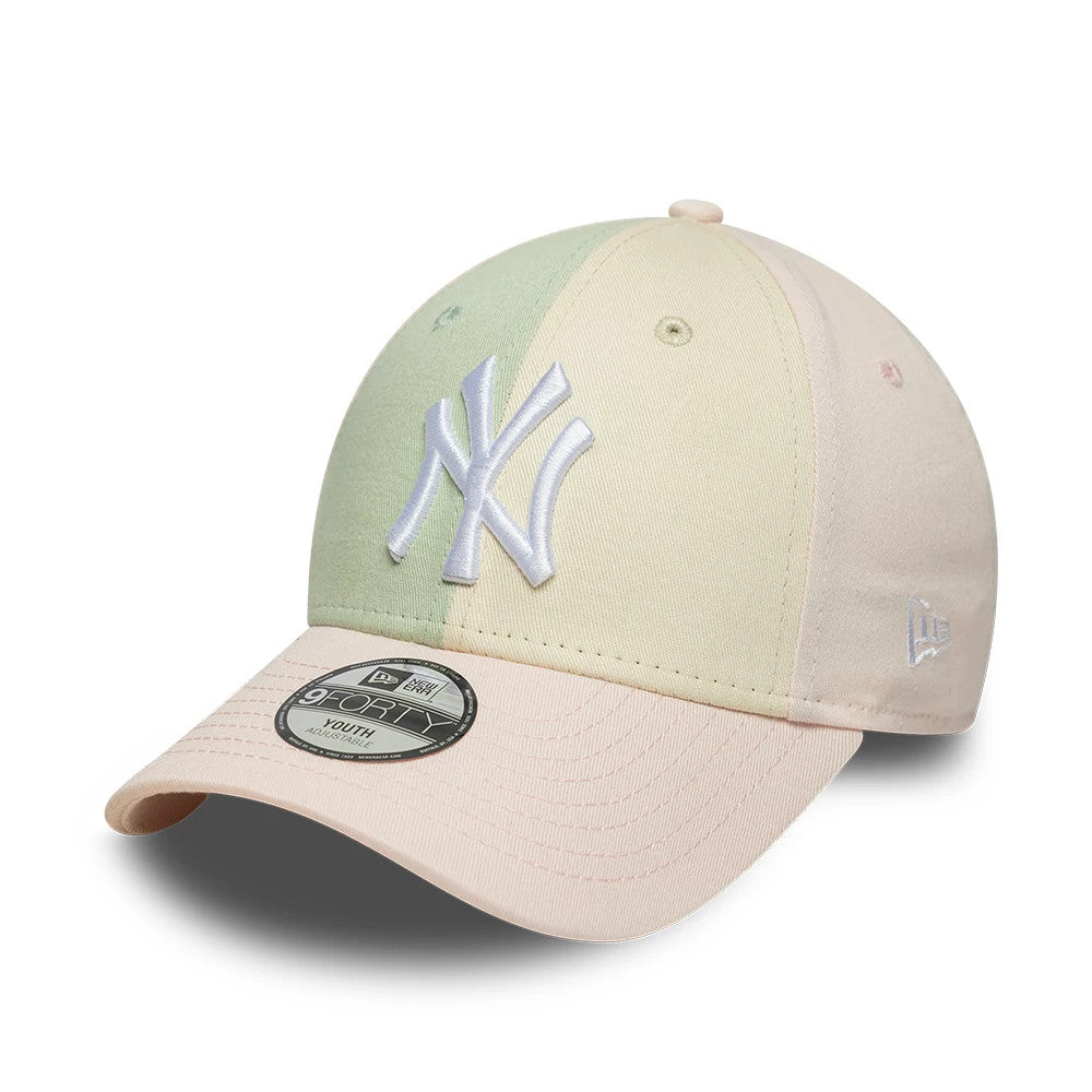 Casquette Enfant 9FORTY New York Yankees MLB Colourblock Rose Pastel