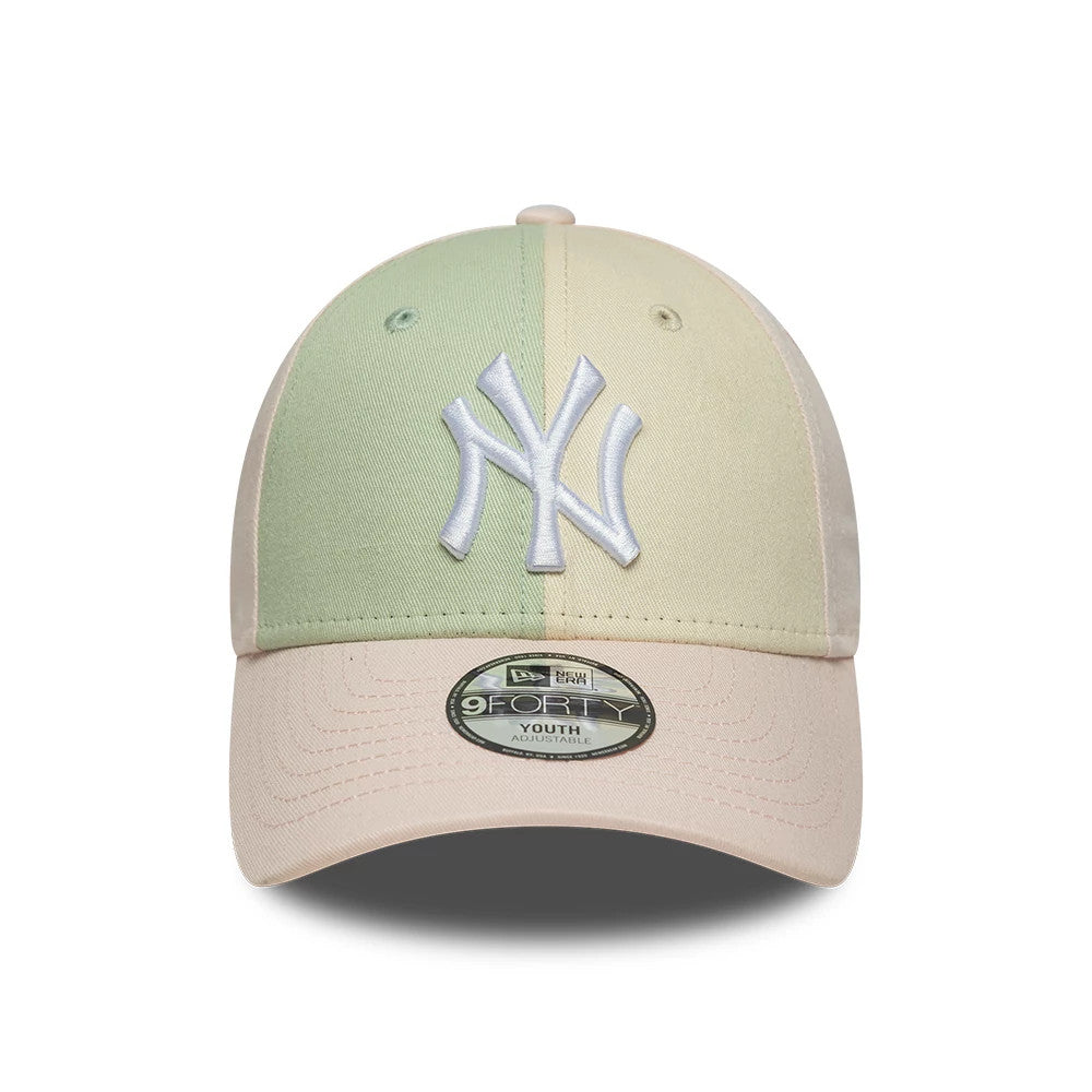 Casquette Enfant 9FORTY New York Yankees MLB Colourblock Rose Pastel