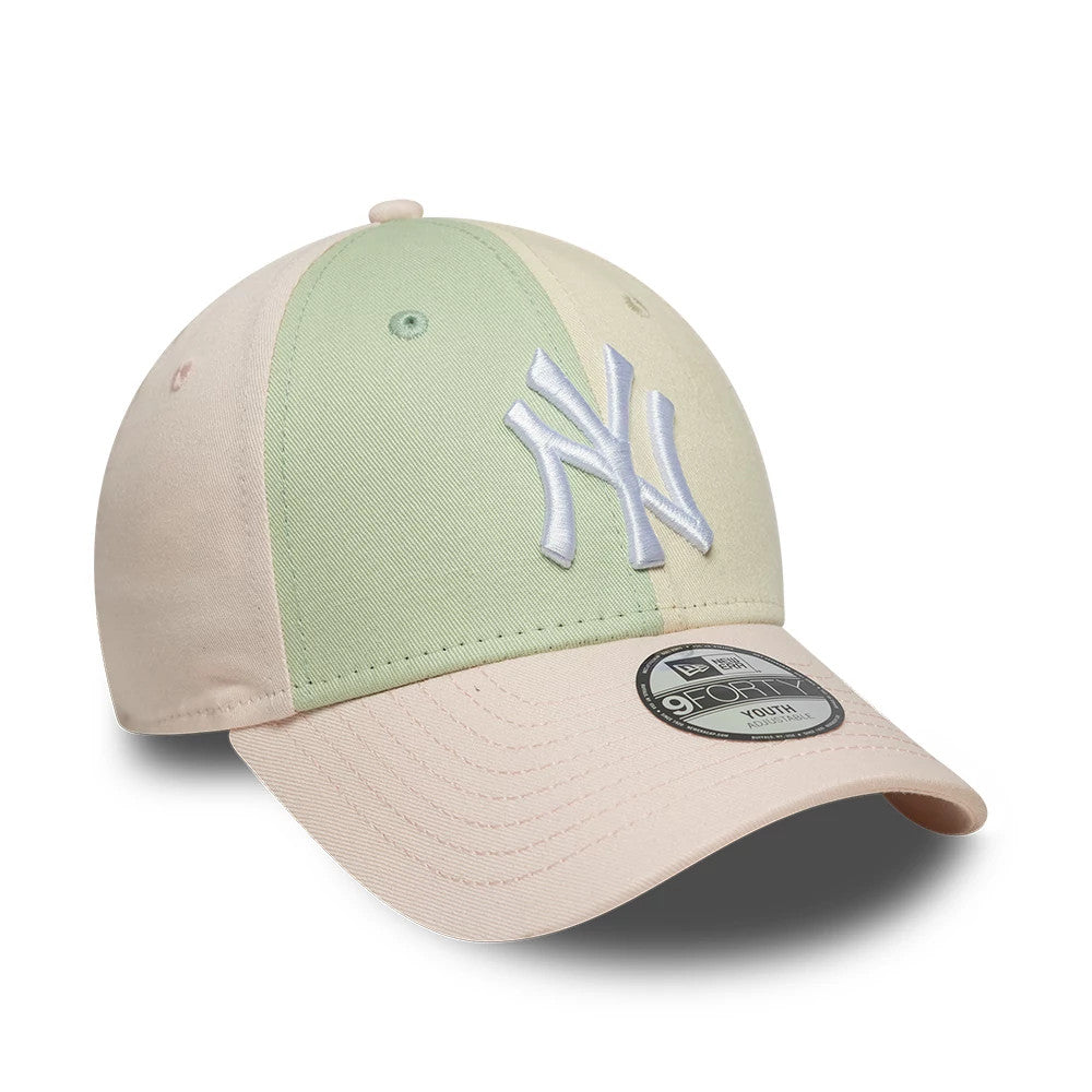 Casquette Enfant 9FORTY New York Yankees MLB Colourblock Rose Pastel