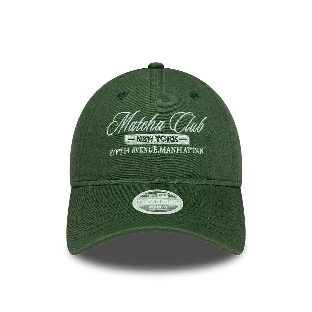 Casquette Femme 9TWENTY New Era Matcha Slogan Vert foncé