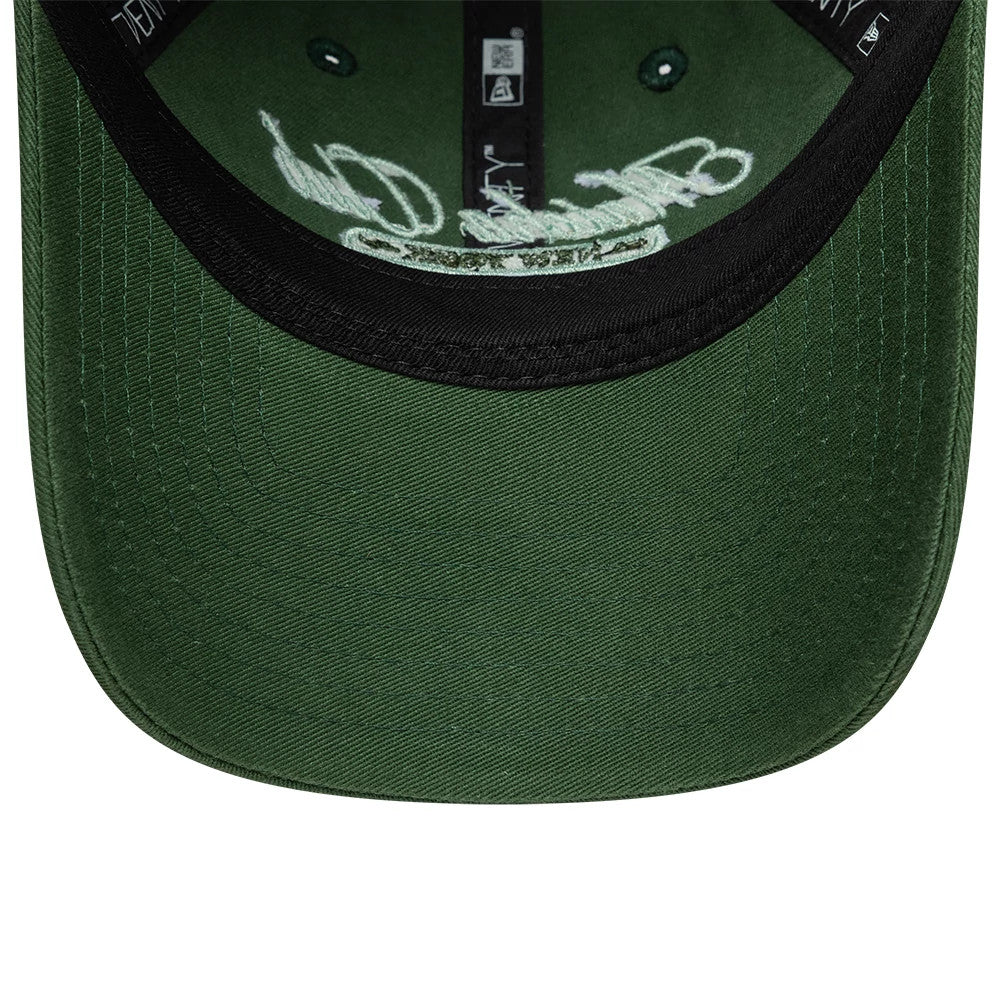 Casquette Femme 9TWENTY New Era Matcha Slogan Vert foncé