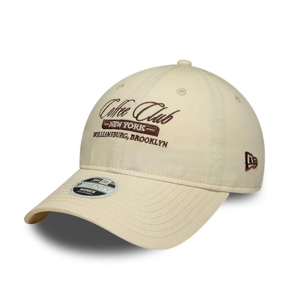 Casquette Femme 9TWENTY New Era Café Slogan Crème
