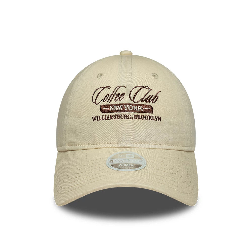 Casquette Femme 9TWENTY New Era Café Slogan Crème
