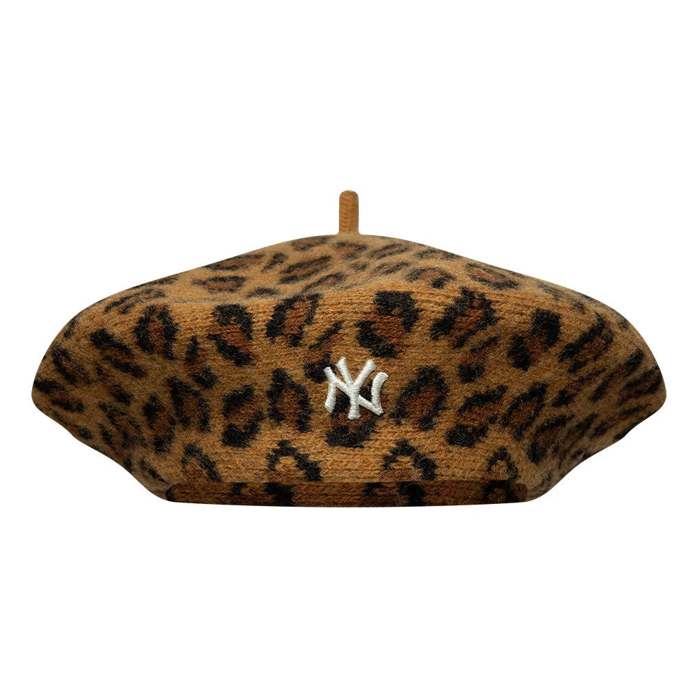 Béret New York Yankees MLB Leopard Beige