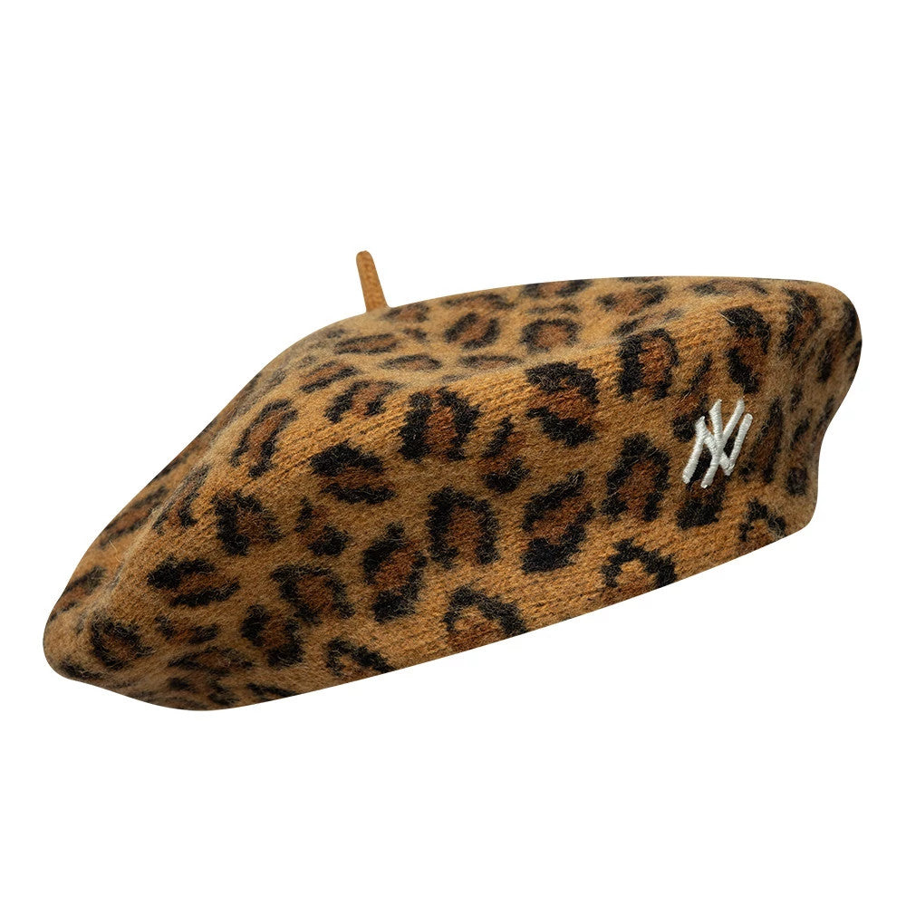 Béret New York Yankees MLB Leopard Beige
