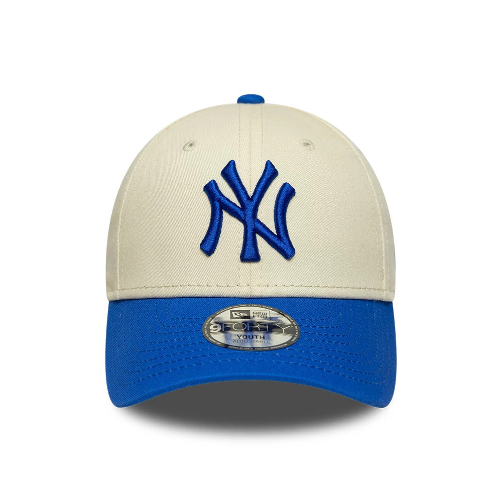 Casquette Enfant 9FORTY New York Yankees MLB League Essential Crème