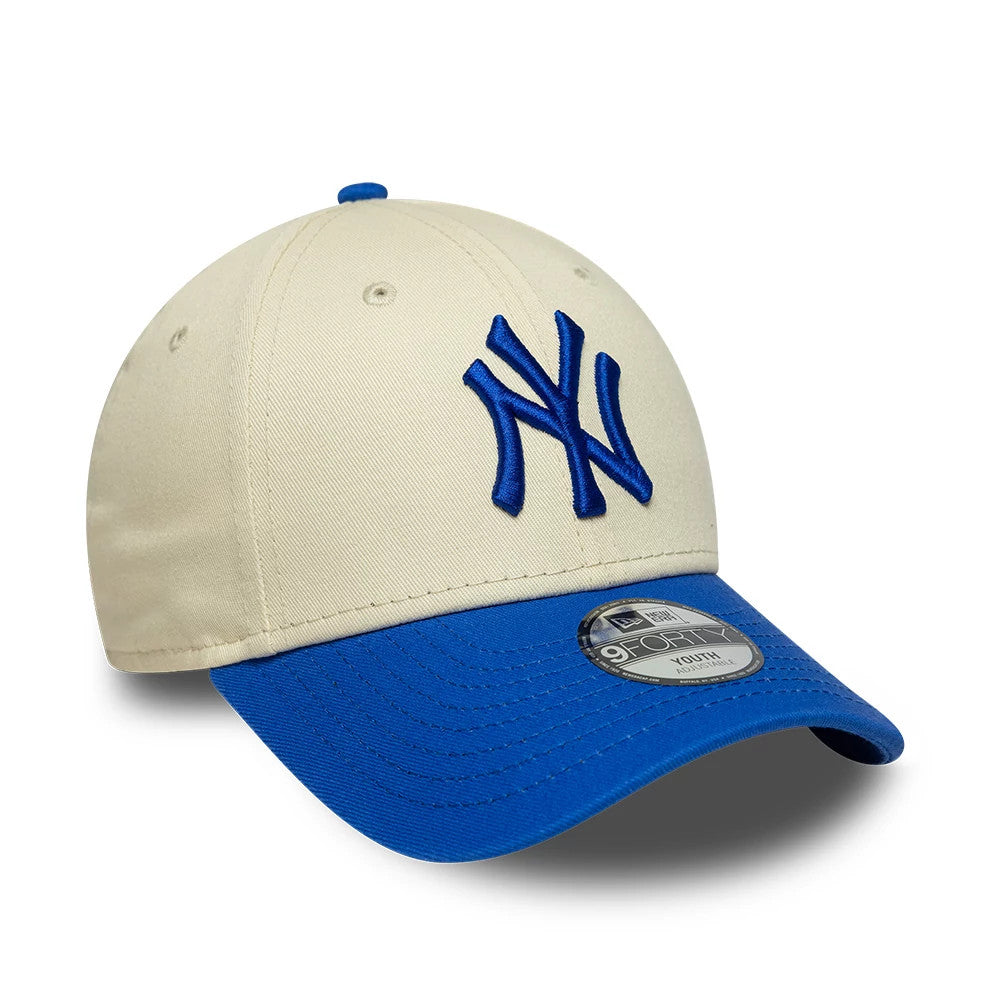Casquette Enfant 9FORTY New York Yankees MLB League Essential Crème