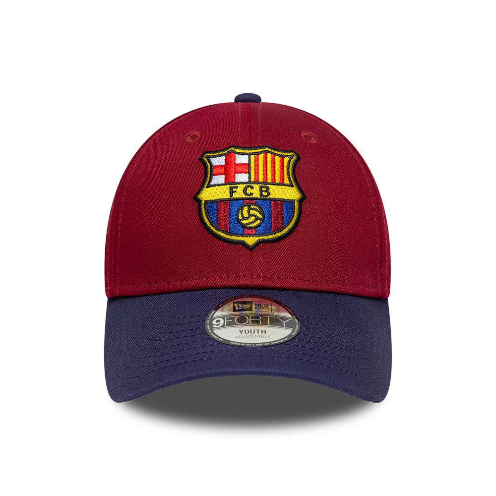 Casquette Enfant 9FORTY FC Barcelona Contrast Rouge foncé