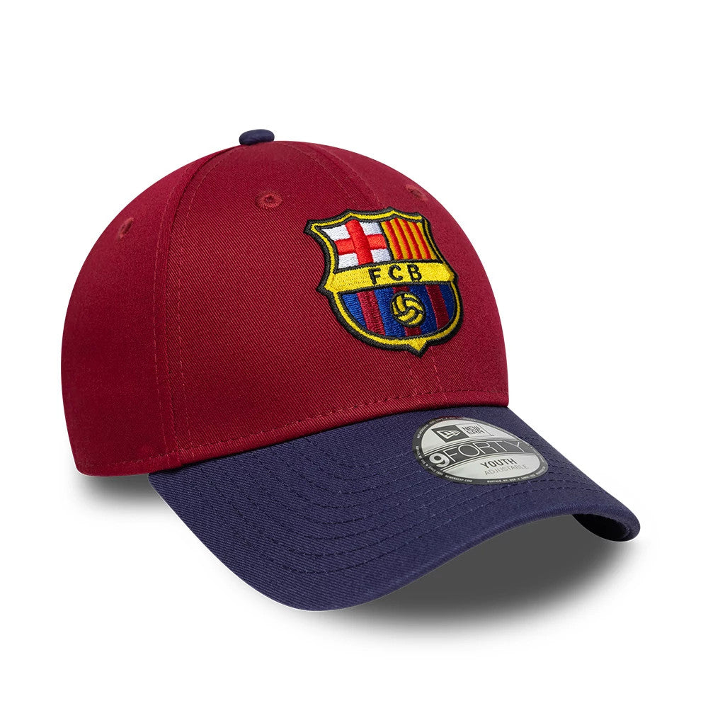 Casquette Enfant 9FORTY FC Barcelona Contrast Rouge foncé